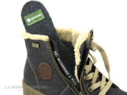 Remonte R7980-01 Noir Marron Beige - Basket Montante Femme -Tendance Pieds cd24607c73b9e66c561f35ea11d5d5ef a108601 175317