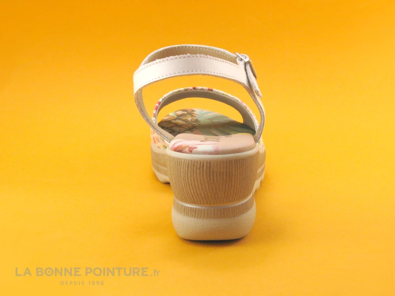 Dorking YAP D8217 - Blanc Glory Tequila - Sandale Compensee F 3 Dorking YAP D8217 - Blanc Glory Tequila - Sandale Compensee F