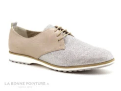 Morans VERBIER Beige Argent - Derby Femme