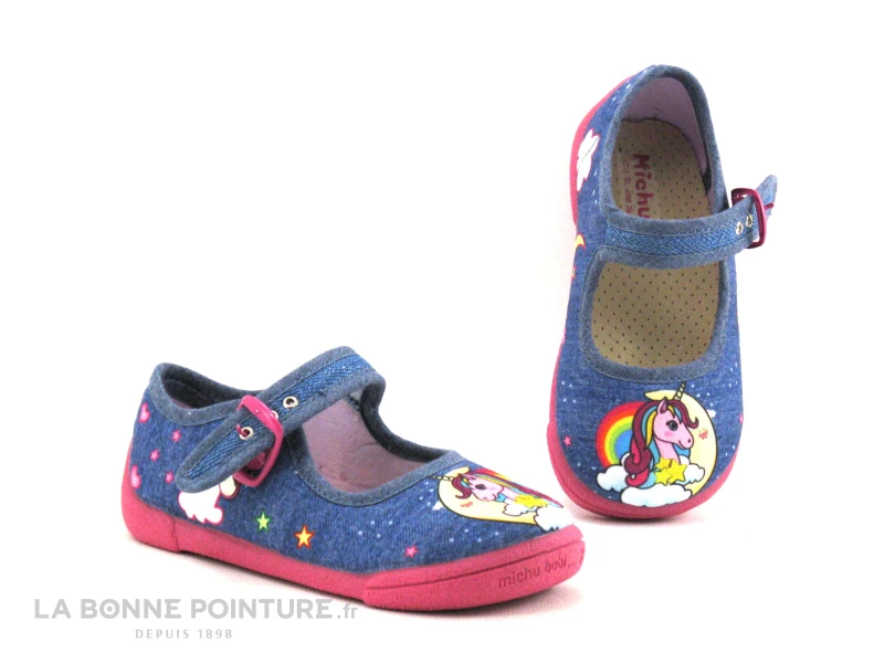 Michu Shoes 2571 Jean - Pantoufle Ballerine BEBE Fille 3 Michu Shoes 2571 Jean - Pantoufle Ballerine BEBE Fille