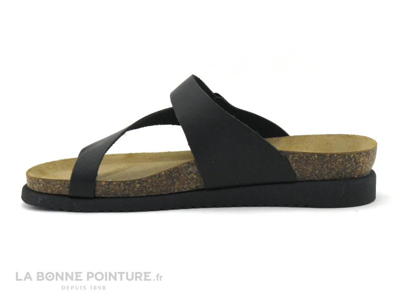 Biomodex 1900 Noir - Tong Noire Femme Avec Passe-orteil 5 Biomodex 1900 Noir - Tong Noire Femme Avec Passe-orteil – Image 3