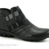 Brans 7083AT 82996 Noir - Elastiques Gris - Boots Femme