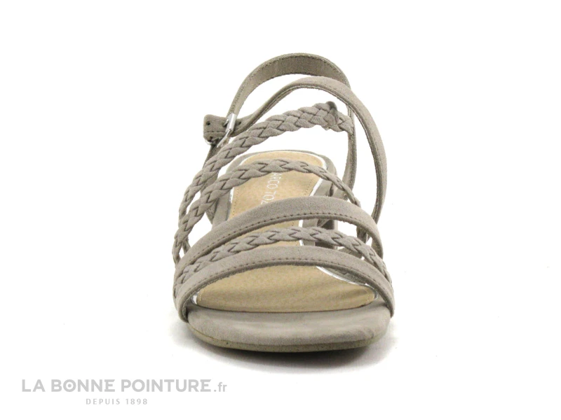 Marco Tozzi 2-28203-28 Taupe - Sandale Beige - Petit Talon Carre 4 Marco Tozzi 2-28203-28 Taupe - Sandale Beige - Petit Talon Carre – Image 2