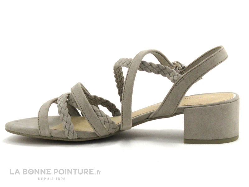 Marco Tozzi 2-28203-28 Taupe - Sandale Beige - Petit Talon Carre 5 Marco Tozzi 2-28203-28 Taupe - Sandale Beige - Petit Talon Carre – Image 3