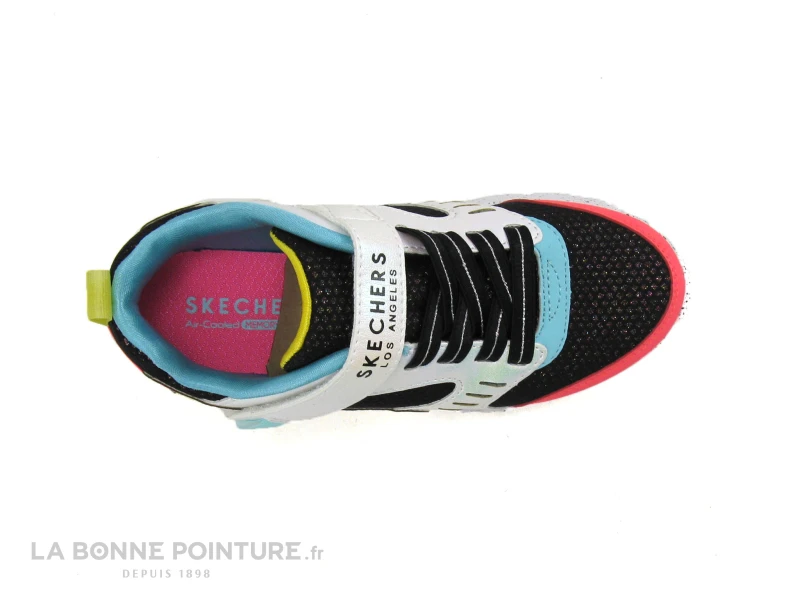Skechers 310464L Uno Lite Gen Chill - Noir Blanc Multi - Basket Mode Fille 6 Skechers 310464L Uno Lite Gen Chill - Noir Blanc Multi - Basket Mode Fille – Image 4