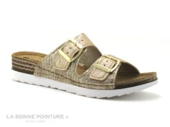 Inblu OF08H401 Platine - Or - Brides A Boucles - Mule Femme