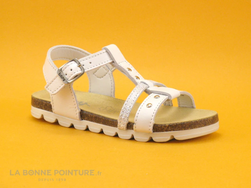 Bopy ESPRIT Blanc - Argent - Sandale Fille 3 Bopy ESPRIT Blanc - Argent - Sandale Fille
