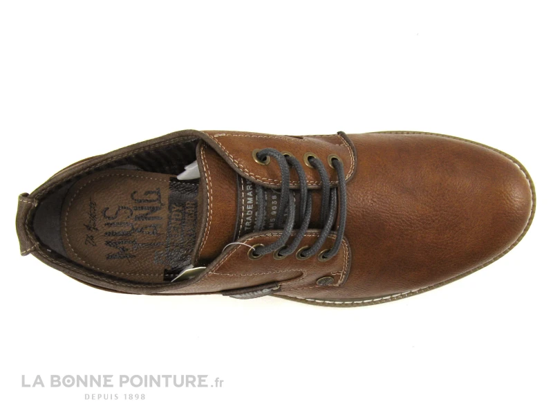 Mustang 4105 303 307 Cognac - Chaussure A Lacet Homme Marron Clair 8 Mustang 4105 303 307 Cognac - Chaussure A Lacet Homme Marron Clair – Image 6