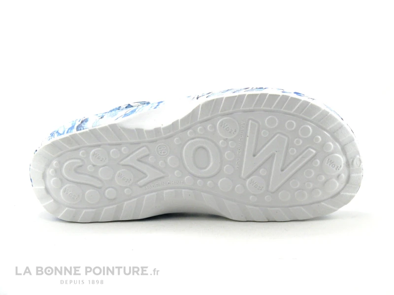 Woz Cheese Bluette - Bleu Blanc - Sabot Fleuri 9 Woz Cheese Bluette - Bleu Blanc - Sabot Fleuri – Image 7