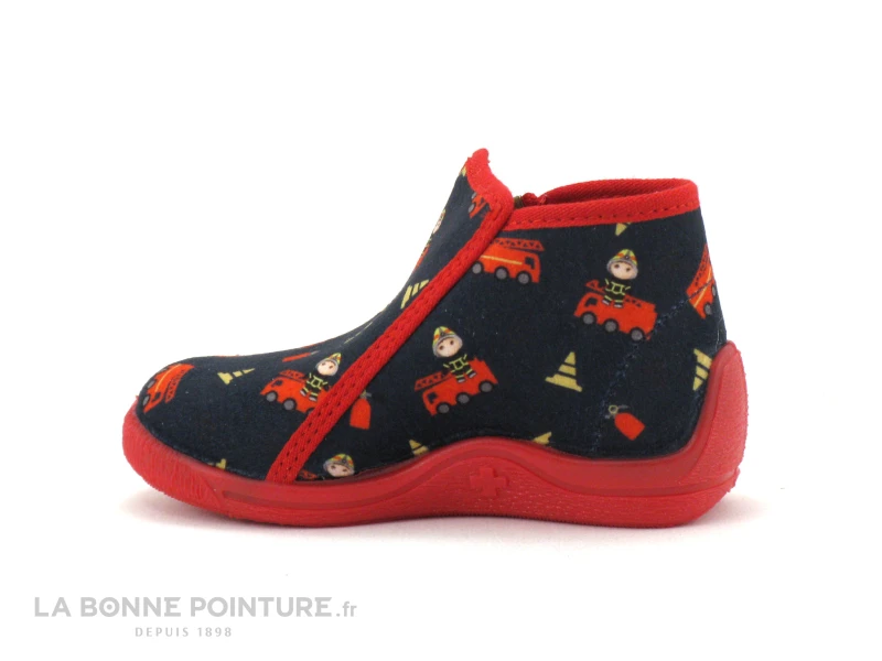 Bellamy MAJOR Pompier Marine - Pantoufle Montante BEBE 4 Bellamy MAJOR Pompier Marine - Pantoufle Montante BEBE – Image 2