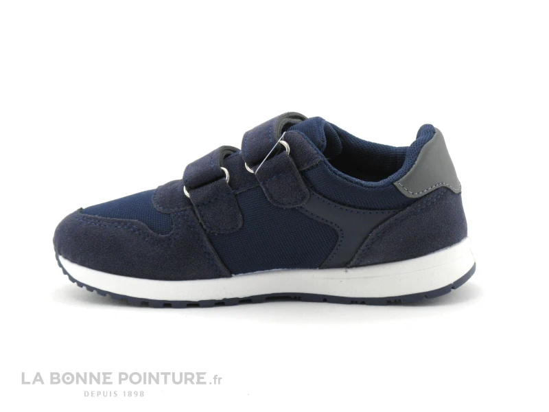 DT New York B313973 Navy - Sneakers Enfant Bleu Marine - 2 Velcros 4 DT New York B313973 Navy - Sneakers Enfant Bleu Marine - 2 Velcros – Image 2