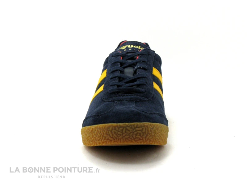 Gola HARRIER Suede Navy Sun Red - Basket Basse Homme Bleu Marine 4 Gola HARRIER Suede Navy Sun Red - Basket Basse Homme Bleu Marine – Image 2