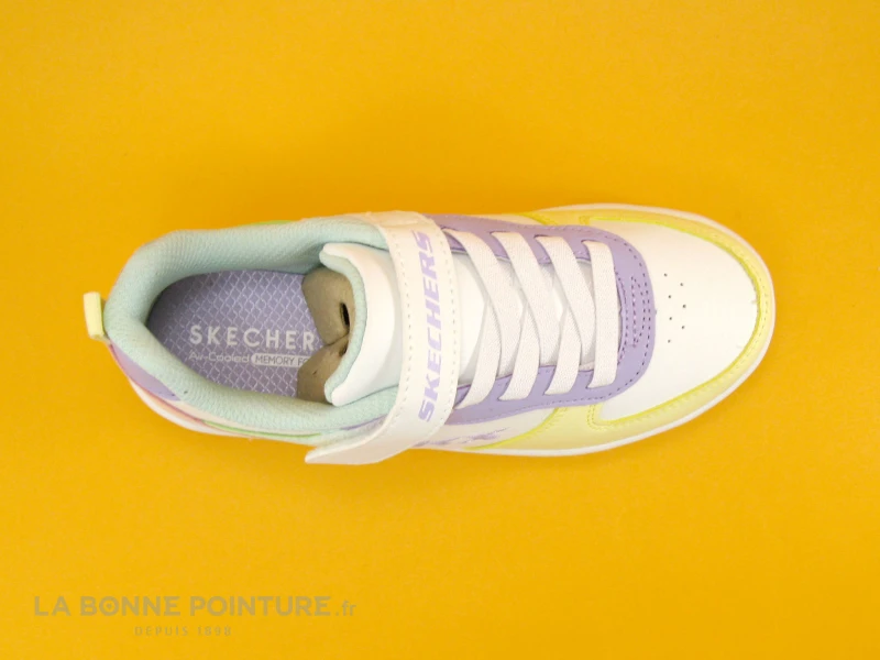 Skechers Street Girls - 310156L Sport Court - Basket Fille Blanc - Multi 8 Skechers Street Girls - 310156L Sport Court - Basket Fille Blanc - Multi – Image 6