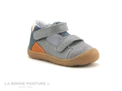 Bopy JET Gris - Orange - Chaussure Ouverte BEBE