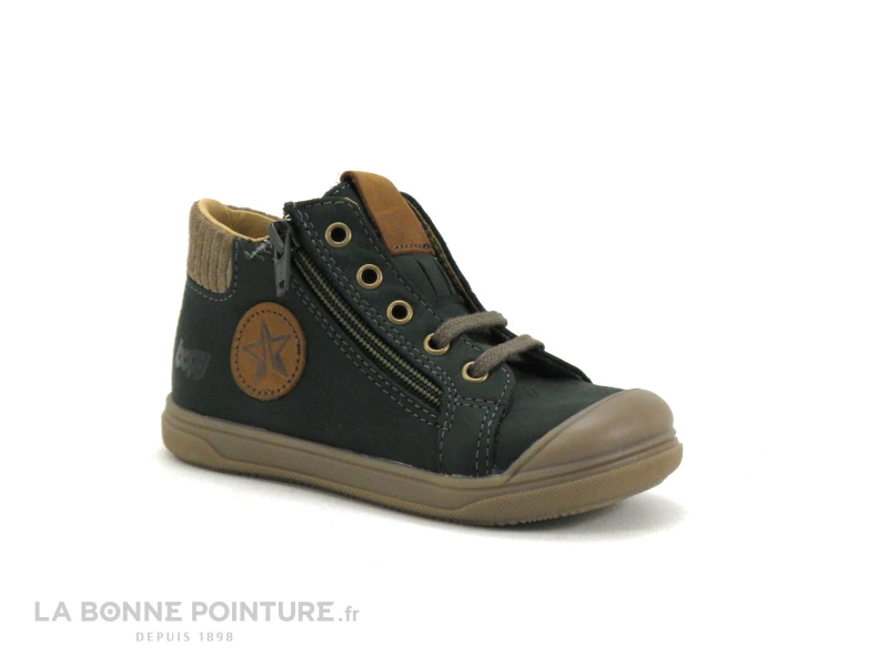Bopy RELVET Vert - Chaussure Montante GARCON Verte 3 Bopy RELVET Vert - Chaussure Montante GARCON Verte