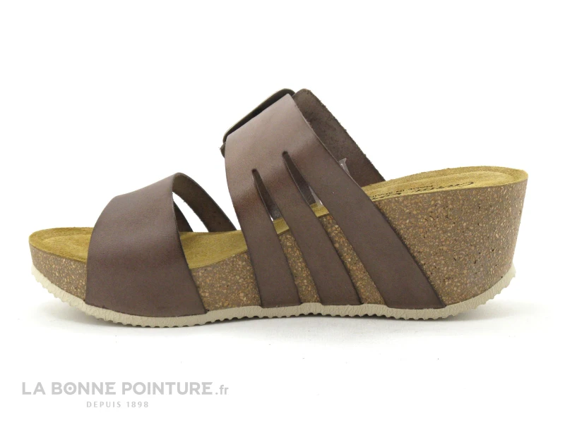 Carla Tortosa 56103 Taupe - Bride Boucle Carree - Mule Compensee 4 Carla Tortosa 56103 Taupe - Bride Boucle Carree - Mule Compensee – Image 2