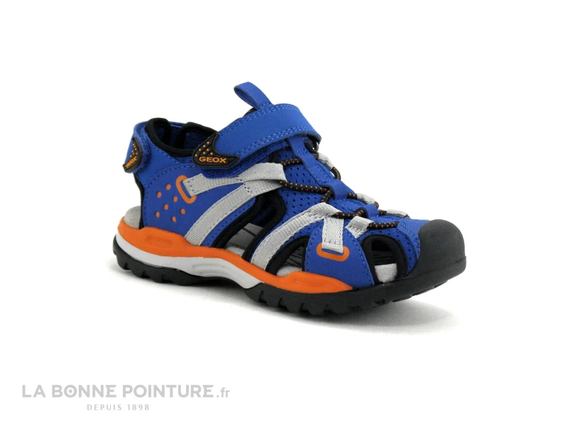 Geox BOREALIS J920RB - Bleu Royal - Orange - Sandale GARCON 7 Geox BOREALIS J920RB - Bleu Royal - Orange - Sandale GARCON – Image 5
