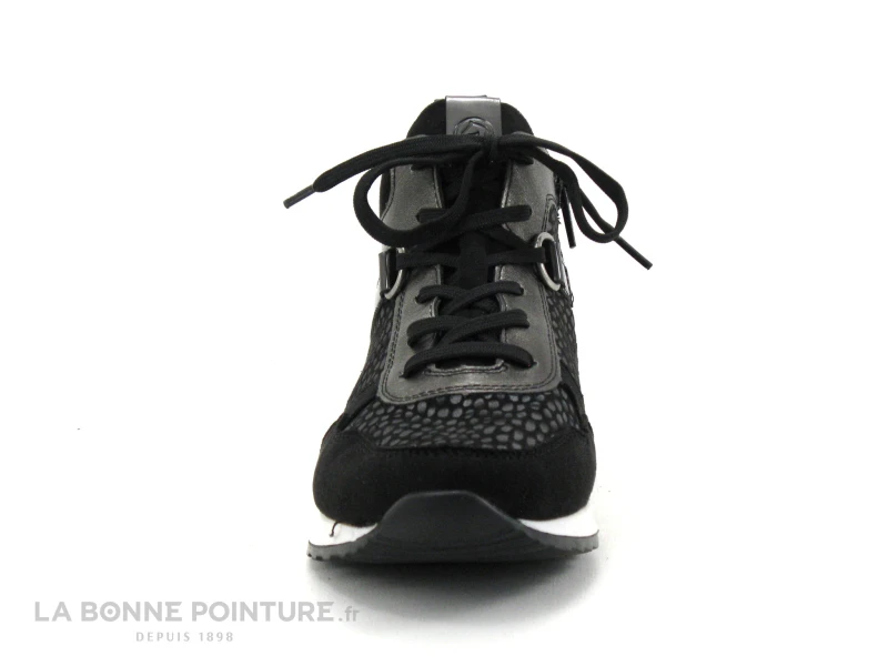 Remonte R2543-42 - Noir - Gris Metal - Pois - Chaussure Montante Femme 4 Remonte R2543-42 - Noir - Gris Metal - Pois - Chaussure Montante Femme – Image 2