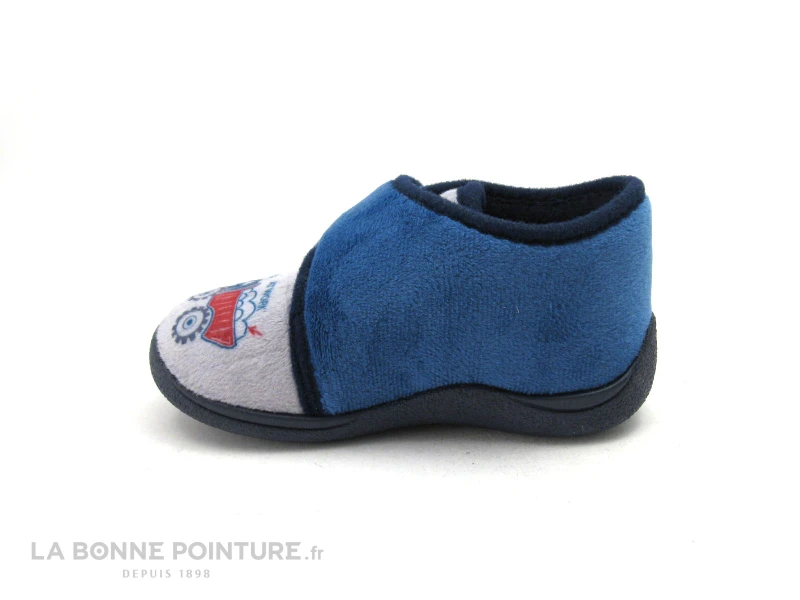 Rondinaud Recent 03 Bleu Night Gris Nuage Chausson 4 Rondinaud Recent 03 Bleu Night Gris Nuage Chausson – Image 2