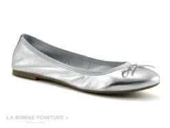 Marco Tozzi Premio 2-22122-22 Silver - Ballerine Cuir Argent