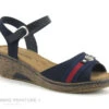 Supremo 8022105 Navy - Rayure Rouge - Sandale Femme