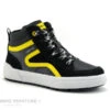 Geox WEEMBLE J26HAB - Black Yellow - Sneakers Montante GARCON