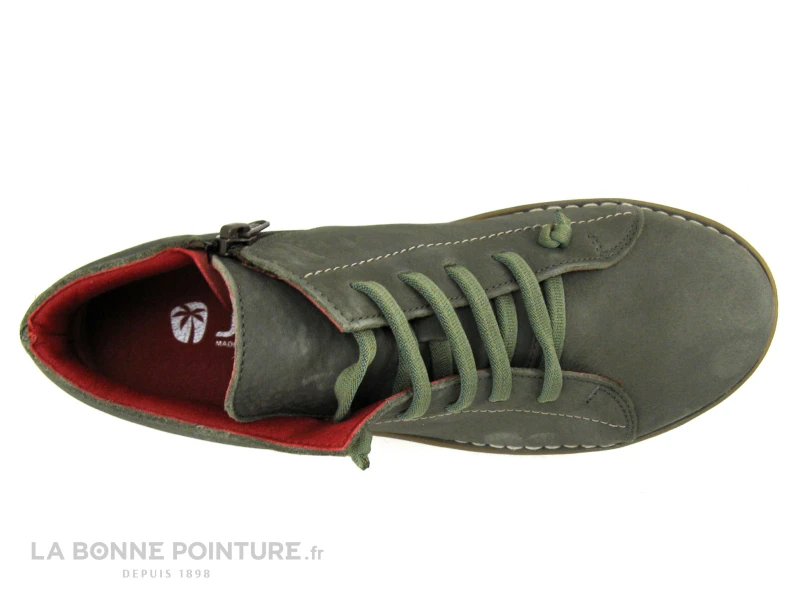 Jungla 7552 Kaki - Chaussure Montante Femme Avec Elastique Et Zip 8 Jungla 7552 Kaki - Chaussure Montante Femme Avec Elastique Et Zip – Image 6