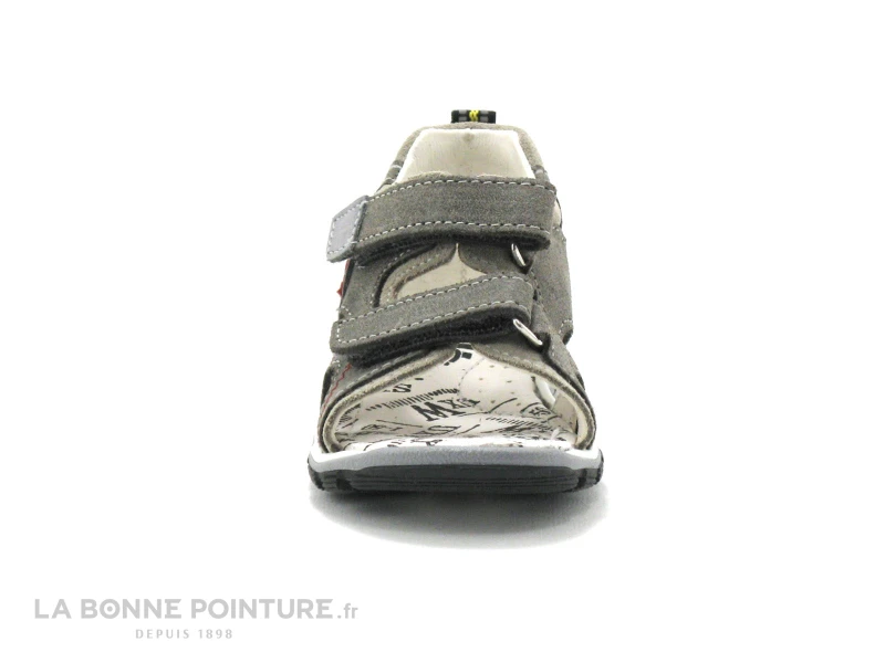 Bopy BERIF Gris Sandale Velcro BEBE 4 Bopy BERIF Gris Sandale Velcro BEBE – Image 2