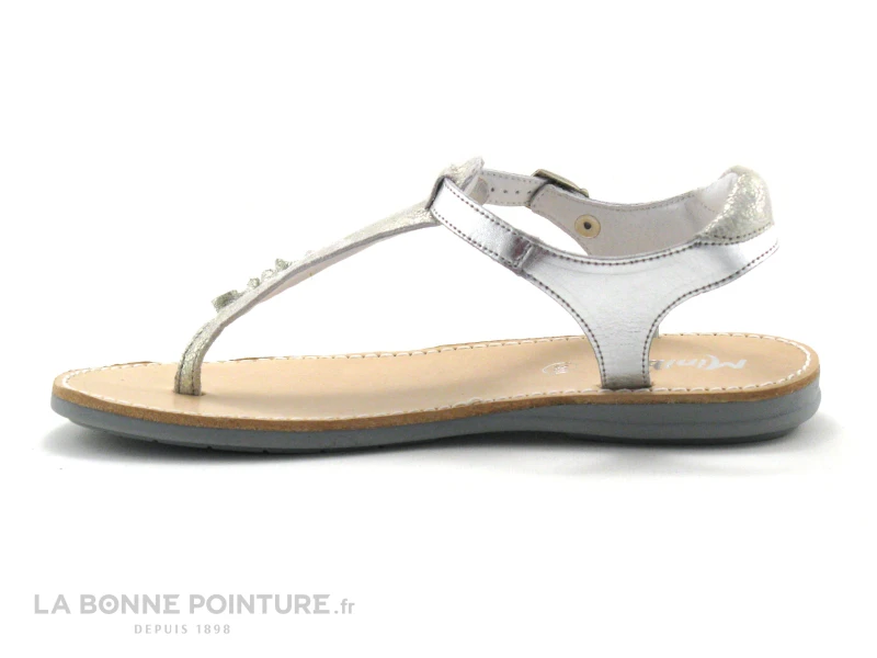 Minibel PASSY 1M132735F 245 Metal Argent - Sandale Fille 5 Minibel PASSY 1M132735F 245 Metal Argent - Sandale Fille – Image 3
