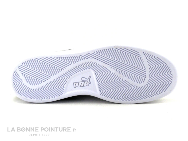 Puma SMASH V2 SD Junior Black - Basket Basse Cuir Velours Noir 9 Puma SMASH V2 SD Junior Black - Basket Basse Cuir Velours Noir – Image 7