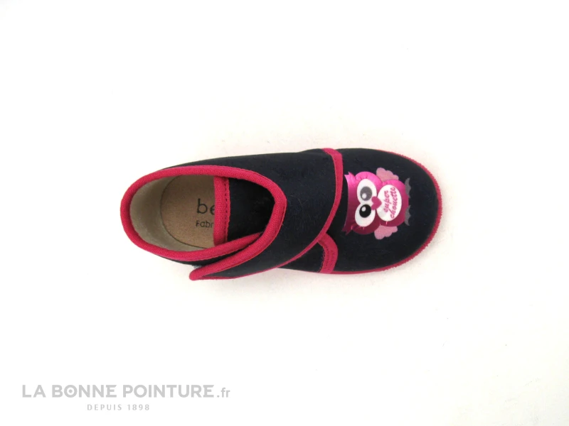 Bellamy VANA Chouette Marine - Pantoufle BEBE Avec Scratch 8 Bellamy VANA Chouette Marine - Pantoufle BEBE Avec Scratch – Image 6