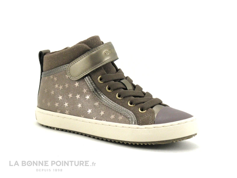Geox KALISPERA Smoke Grey - J744GI - Basket Montante Fille 3 Geox KALISPERA Smoke Grey - J744GI - Basket Montante Fille