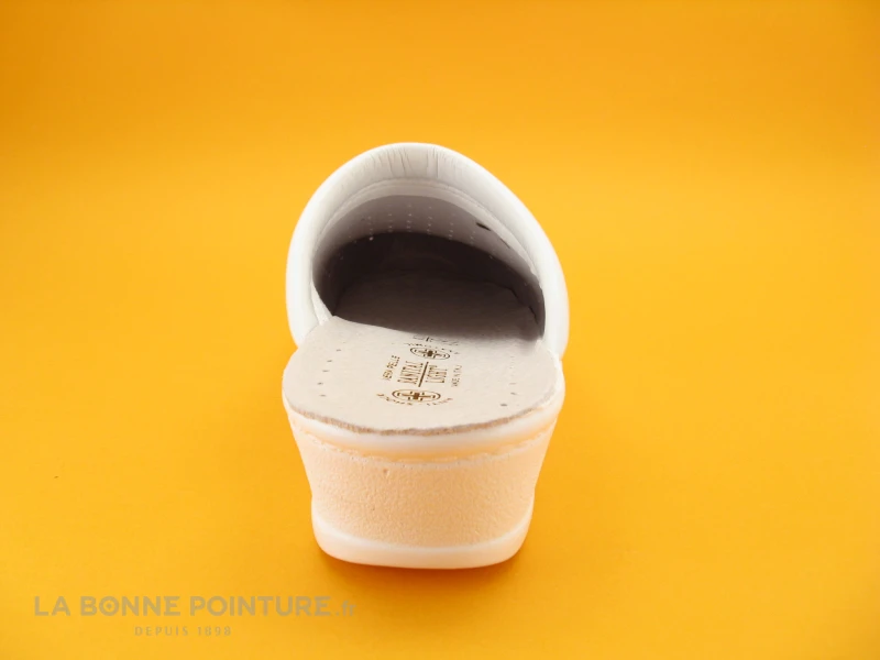SANITAL LIGHT Sabot Perforé Cuir Blanc 1350 6 SANITAL LIGHT Sabot Perforé Cuir Blanc 1350 – Image 4