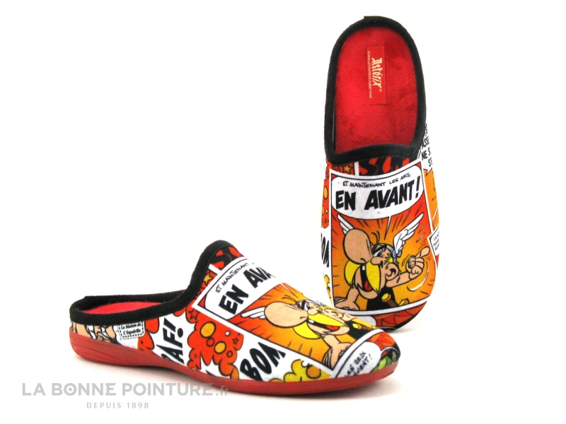 Maison Espadrille ASTERIX A10F - Rouge - Pantoufle Mule F Jr 3 Maison Espadrille ASTERIX A10F - Rouge - Pantoufle Mule F Jr