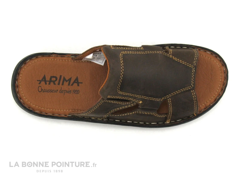 Arima CLOTAIRE Marron - Mule Homme 8 Arima CLOTAIRE Marron - Mule Homme – Image 6