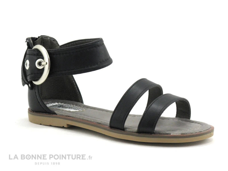 BM FootWear 486011000 - Noir - Sandale Zip 3 BM FootWear 486011000 - Noir - Sandale Zip