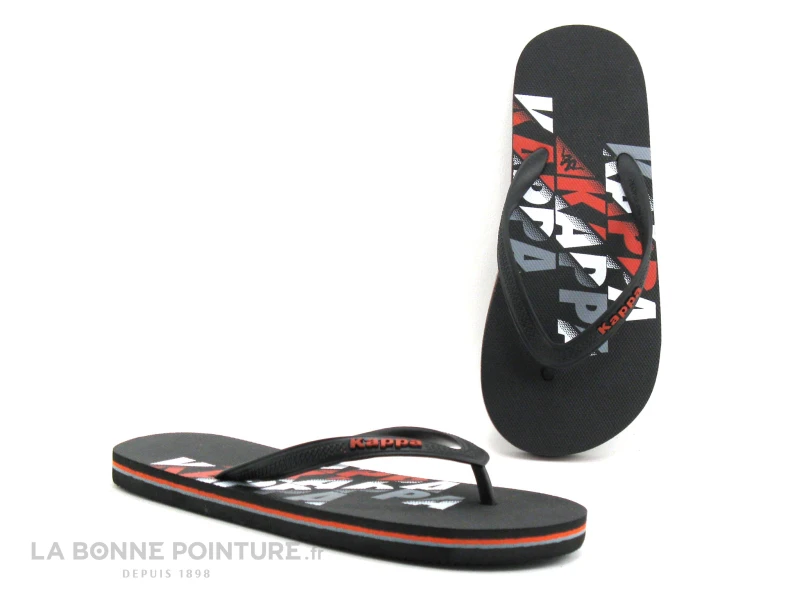 Kappa ALDAN 3032EI0 906 - Black Red Orange - Tong GARCON 3 Kappa ALDAN 3032EI0 906 - Black Red Orange - Tong GARCON