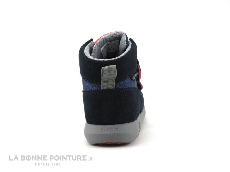 Kickers JUNIBO Marine Rouge 878780-10 - Basket Montante Velcro 6 Kickers JUNIBO Marine Rouge 878780-10 - Basket Montante Velcro – Image 4