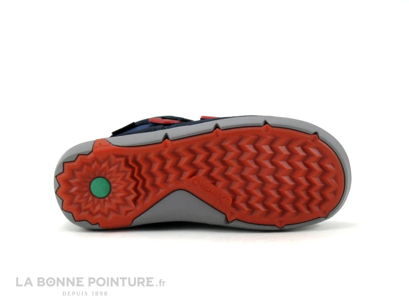 Kickers JUNIBO Marine Rouge 878780-10 - Basket Montante Velcro 9 Kickers JUNIBO Marine Rouge 878780-10 - Basket Montante Velcro – Image 7