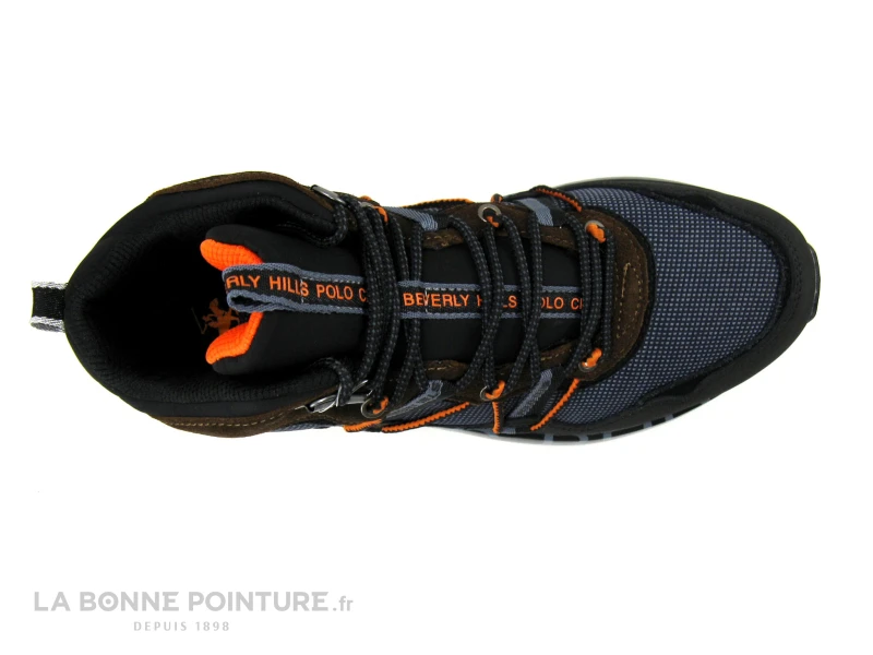 Beverly Hills Polo Club HM6011 - Marron Noir Orange - Basket Montante H 8 Beverly Hills Polo Club HM6011 - Marron Noir Orange - Basket Montante H – Image 6