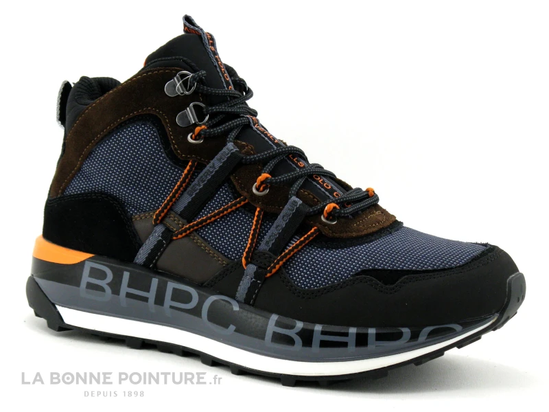 Beverly Hills Polo Club HM6011 - Marron Noir Orange - Basket Montante H 7 Beverly Hills Polo Club HM6011 - Marron Noir Orange - Basket Montante H – Image 5