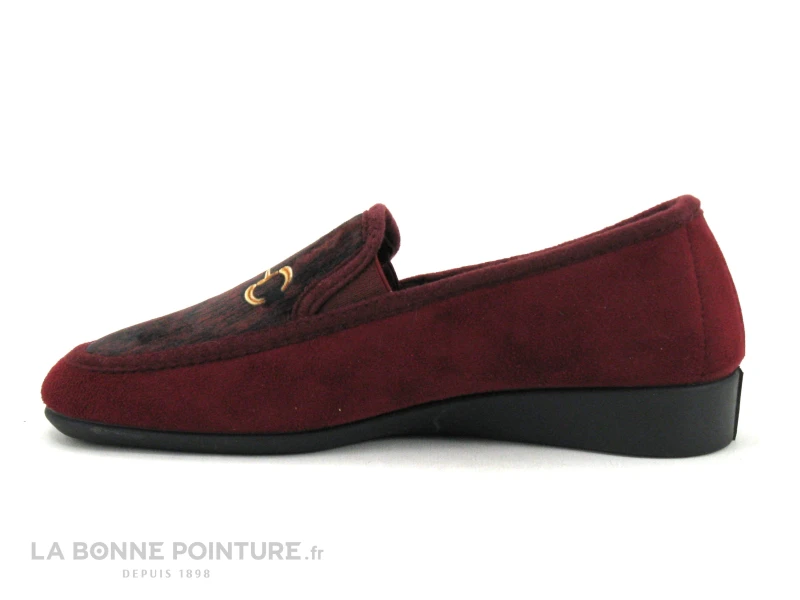 Semelflex Marie Clara Bordeaux - Chausson Mocassin Femme 5 Semelflex Marie Clara Bordeaux - Chausson Mocassin Femme – Image 3