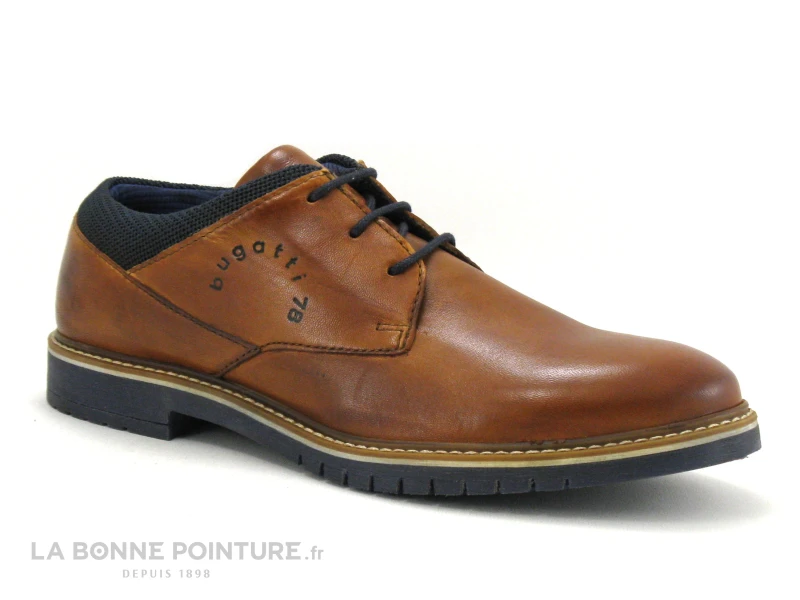 Bugatti CAJ 331837054100 Cognac - Chaussure Derbi Homme Marron 7 Bugatti CAJ 331837054100 Cognac - Chaussure Derbi Homme Marron – Image 5