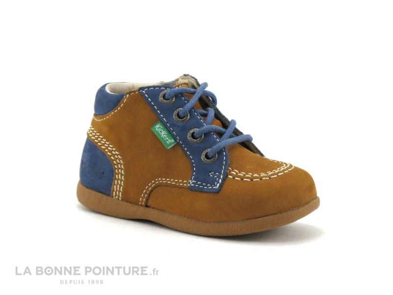 Kickers BABYSTAN Zip Camel Bleu 830621-10 - Bottillon BEBE 7 Kickers BABYSTAN Zip Camel Bleu 830621-10 - Bottillon BEBE – Image 5