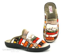 Ouf GRICHKA Taupe - Chat Qui Dort Sur Des Livres - Pantoufle Mule F -Tendance Pieds cd24607c73b9e66c561f35ea11d5d5ef img 4668.jpg 177287