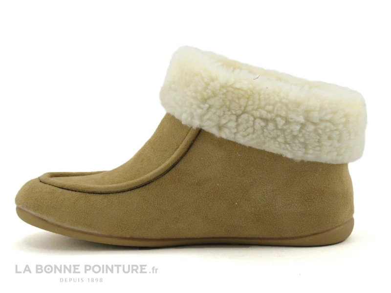 CM Confort 66669002 - Taupe - Chausson Montant Femme Fourre 4 CM Confort 66669002 - Taupe - Chausson Montant Femme Fourre – Image 2