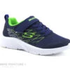 Skechers Microspec TEXLOR Bleu Lime 403770L - Basket GARCON