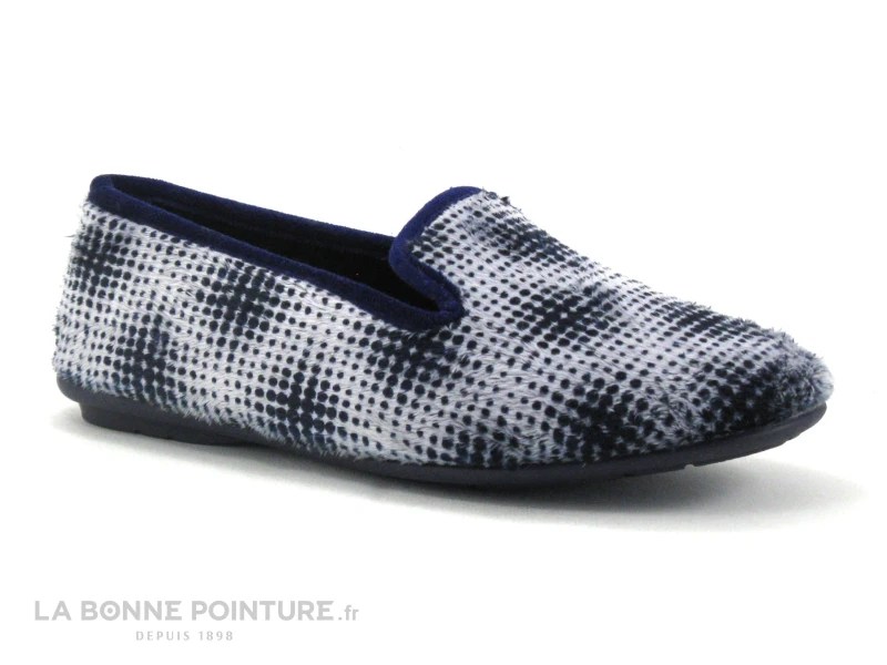 RYB 700 POINT - Bleu Marine - Gris - Chausson Femme 3 RYB 700 POINT - Bleu Marine - Gris - Chausson Femme