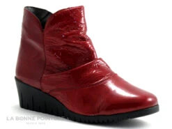Pedi Girl COCKER - Rouge Verni - Bottine Compensee