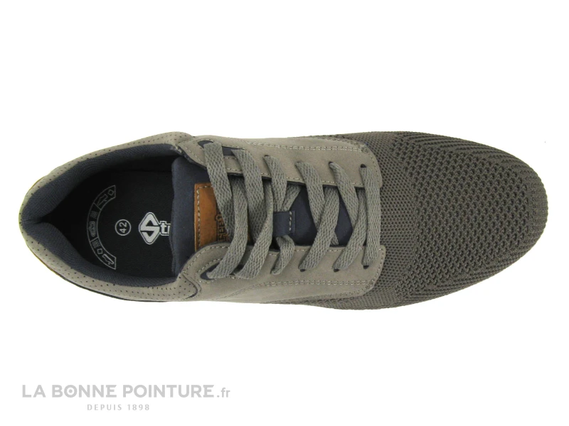 Streeter EDON Taupe - Basket Beige Homme Devant Maille 8 Streeter EDON Taupe - Basket Beige Homme Devant Maille – Image 6